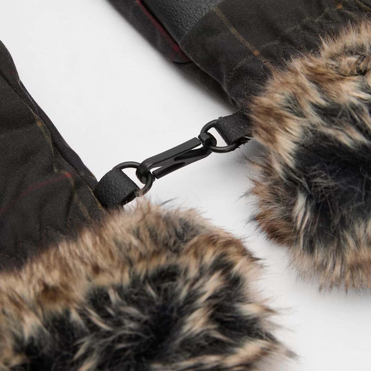 Barbour® Tartan Waxed Mitts