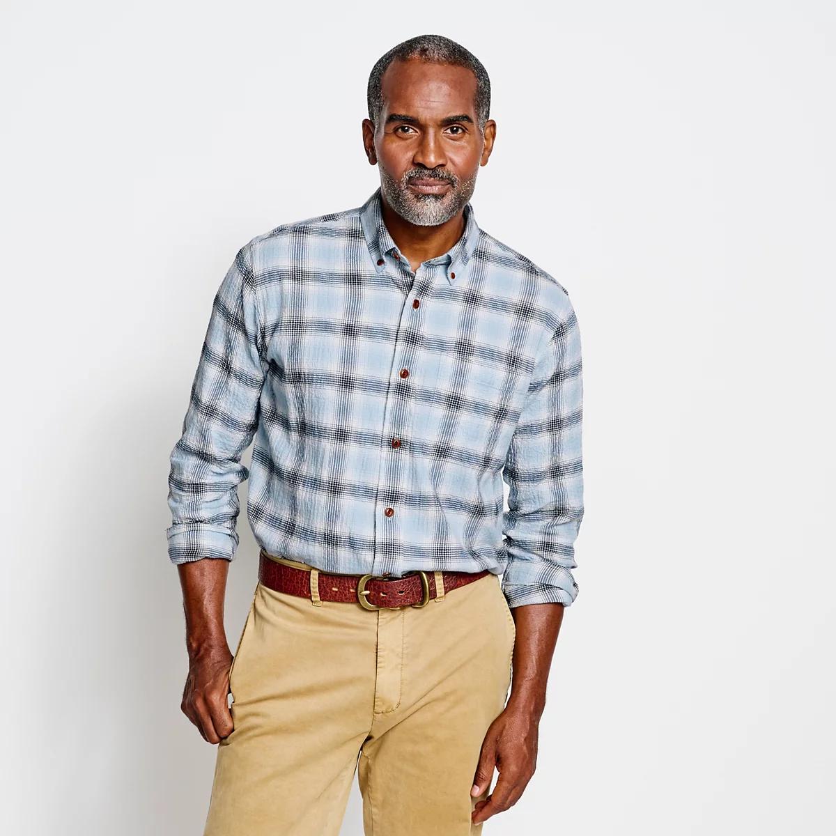 Crushed Herringbone Shirt