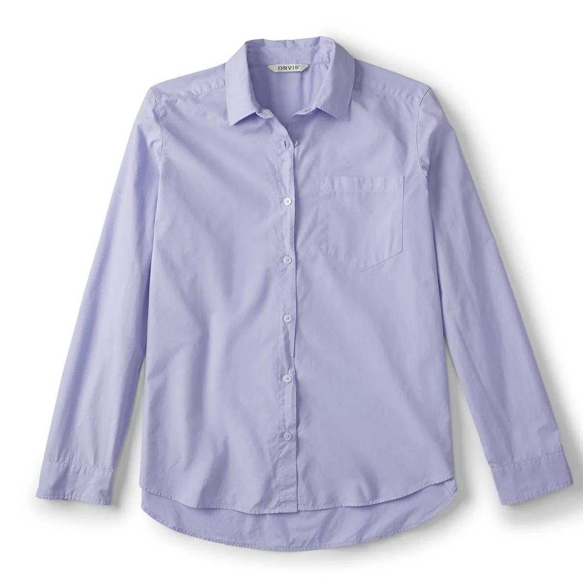 Women’s Heritage Poplin Garment-Dyed Long-Sleeve Shirt