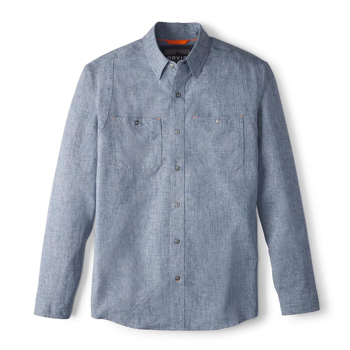 Men’s Tech Chambray Long-Sleeve Work Shirt