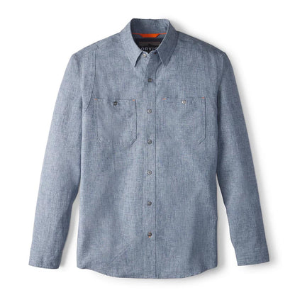 Men’s Tech Chambray Long-Sleeve Work Shirt