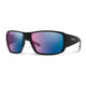 Matte Black Frame Polarchromic Rose Blue Mirror