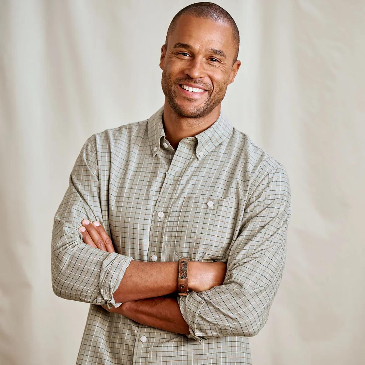 Country Twill Long-Sleeve Button-Down Shirt