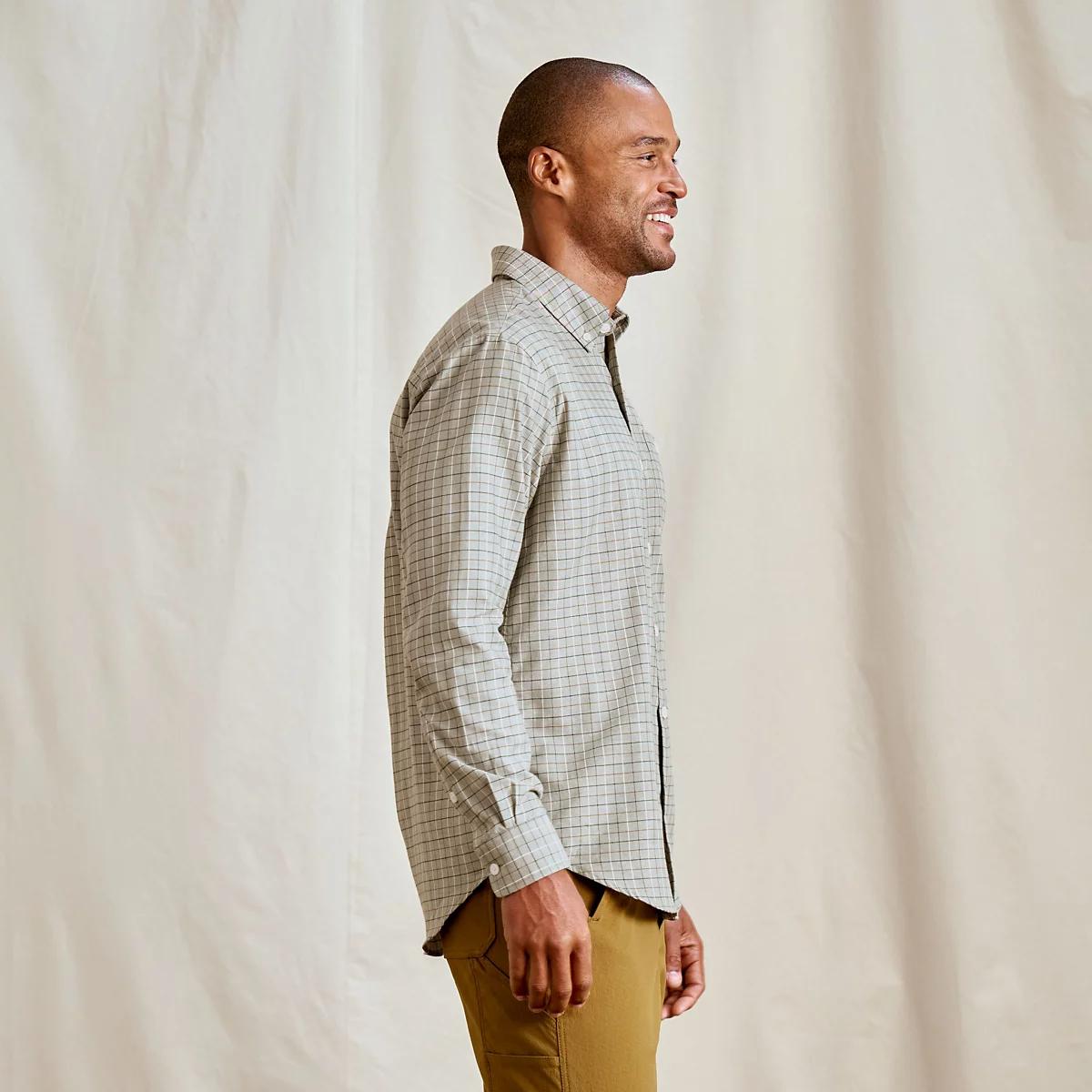 Country Twill Long-Sleeve Button-Down Shirt