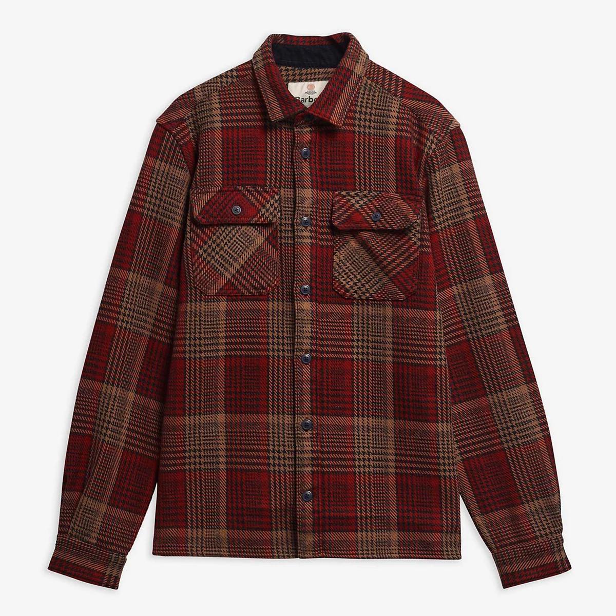 Barbour® Millom Houndstooth Relaxed Long-Sleeve Shirt
