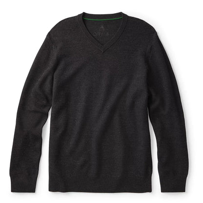Merino Piqué V-Neck Sweater