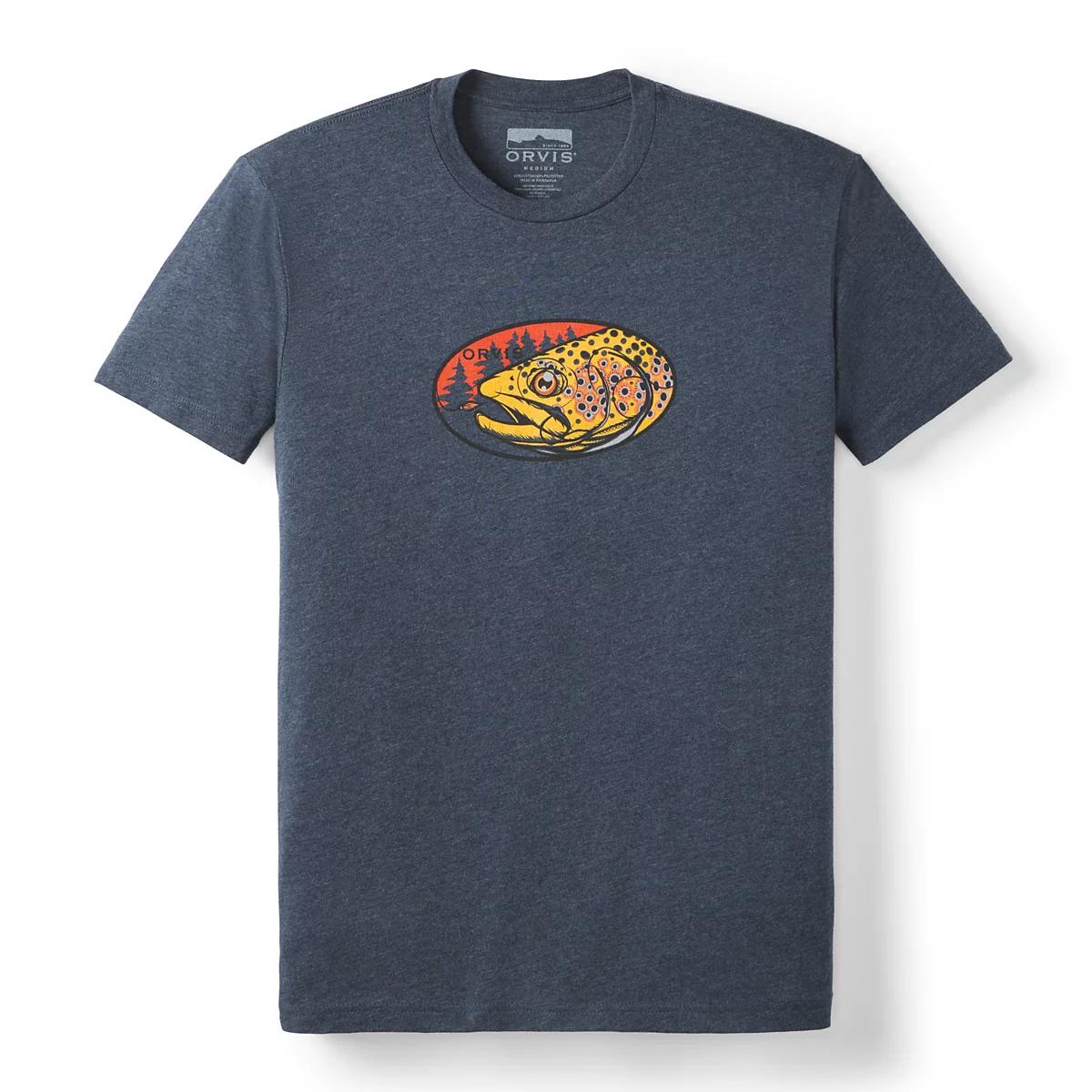 Men’s Brown Trout Graphic T-Shirt