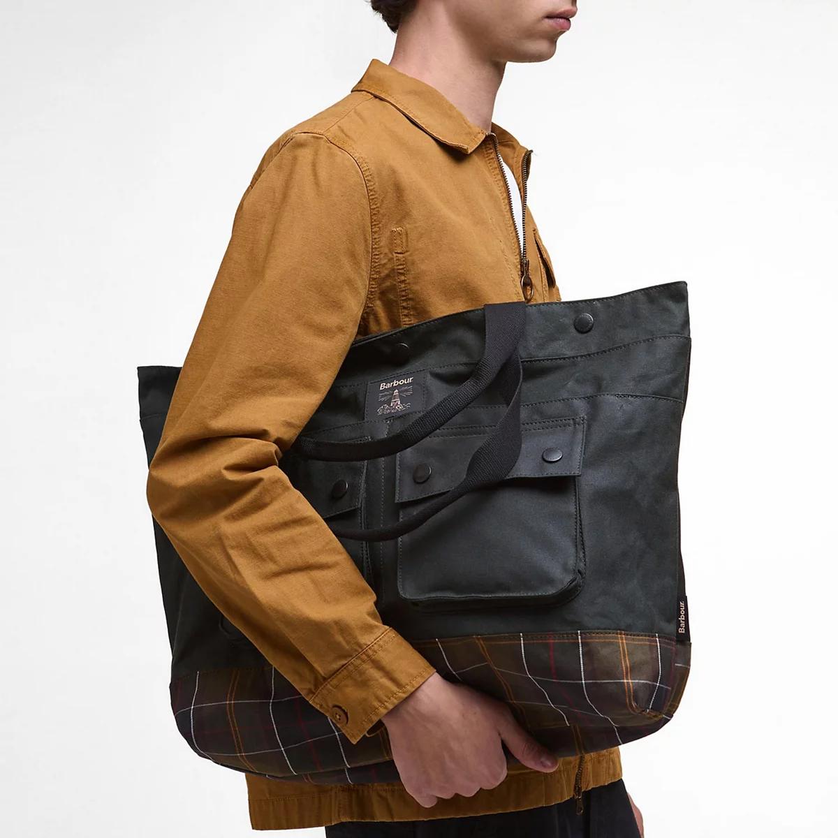 Barbour® Field Waxed Tote