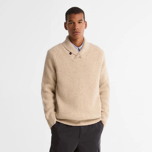 Barbour® Essentials Fleck Shawl Neck Sweater
