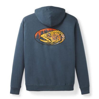 Men’s Brown Trout Graphic Hoodie