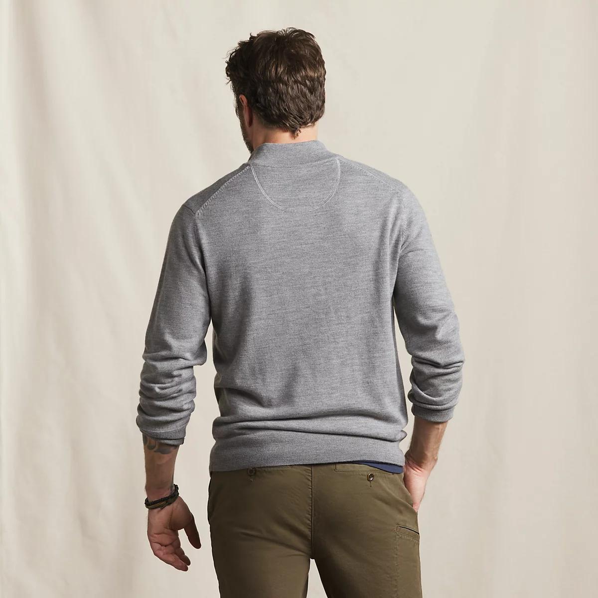 Merino Button Mockneck Sweater
