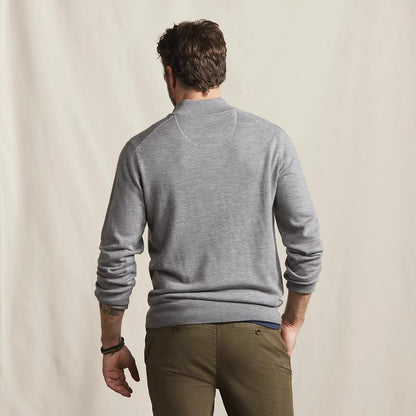 Merino Button Mockneck Sweater