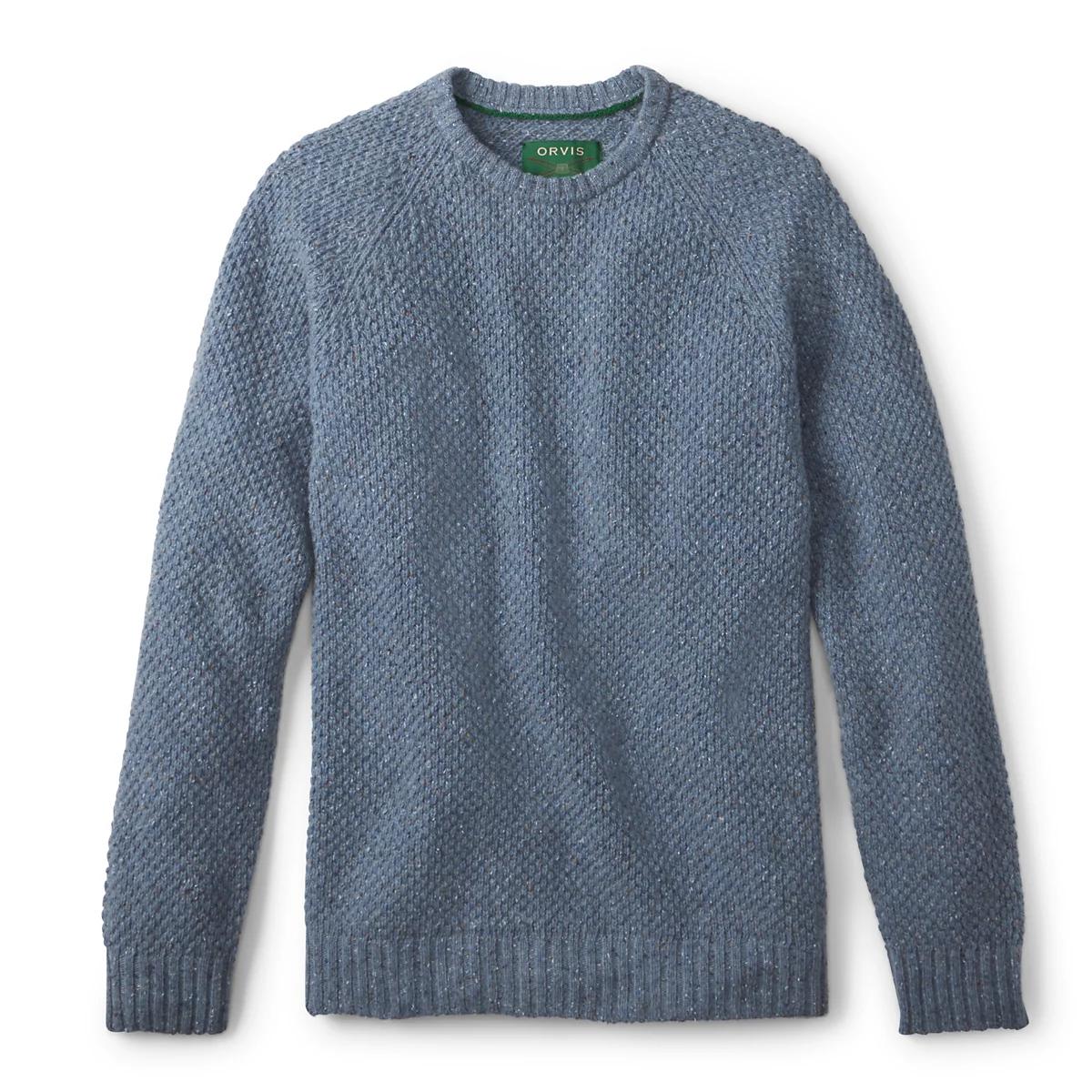 Moss Stitch Crewneck Sweater