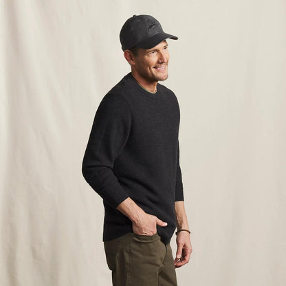Merino Piqué Crewneck Sweater