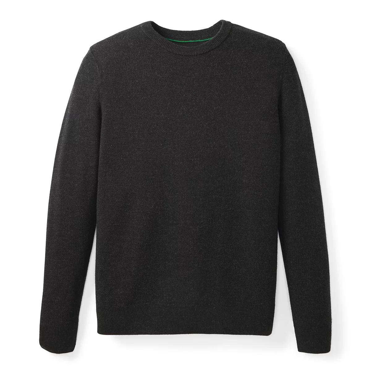 Merino Piqué Crewneck Sweater