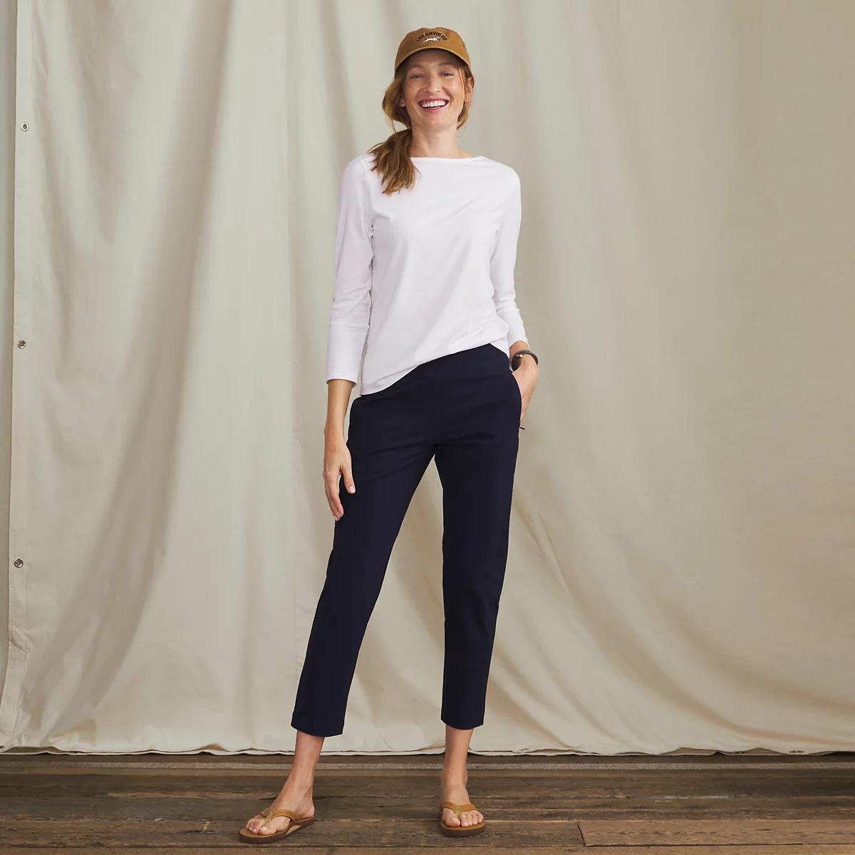 Perfect 3/4-Sleeve Boatneck Tee