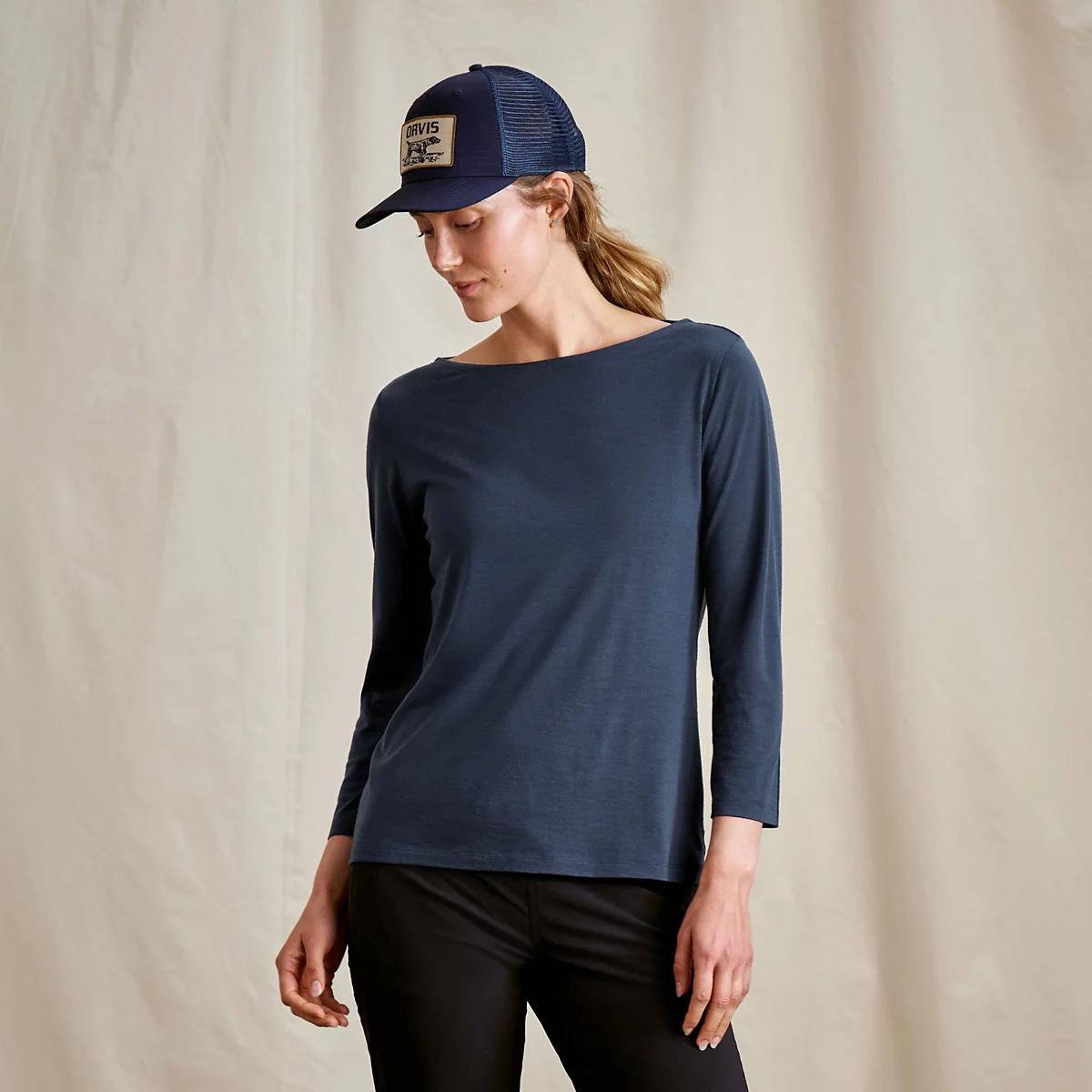 Outbound Merino 3/4-Sleeve Boatneck Tee