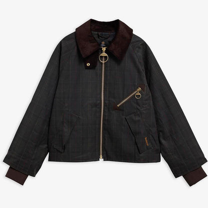 Barbour® Arlene Checked Waxed Jacket
