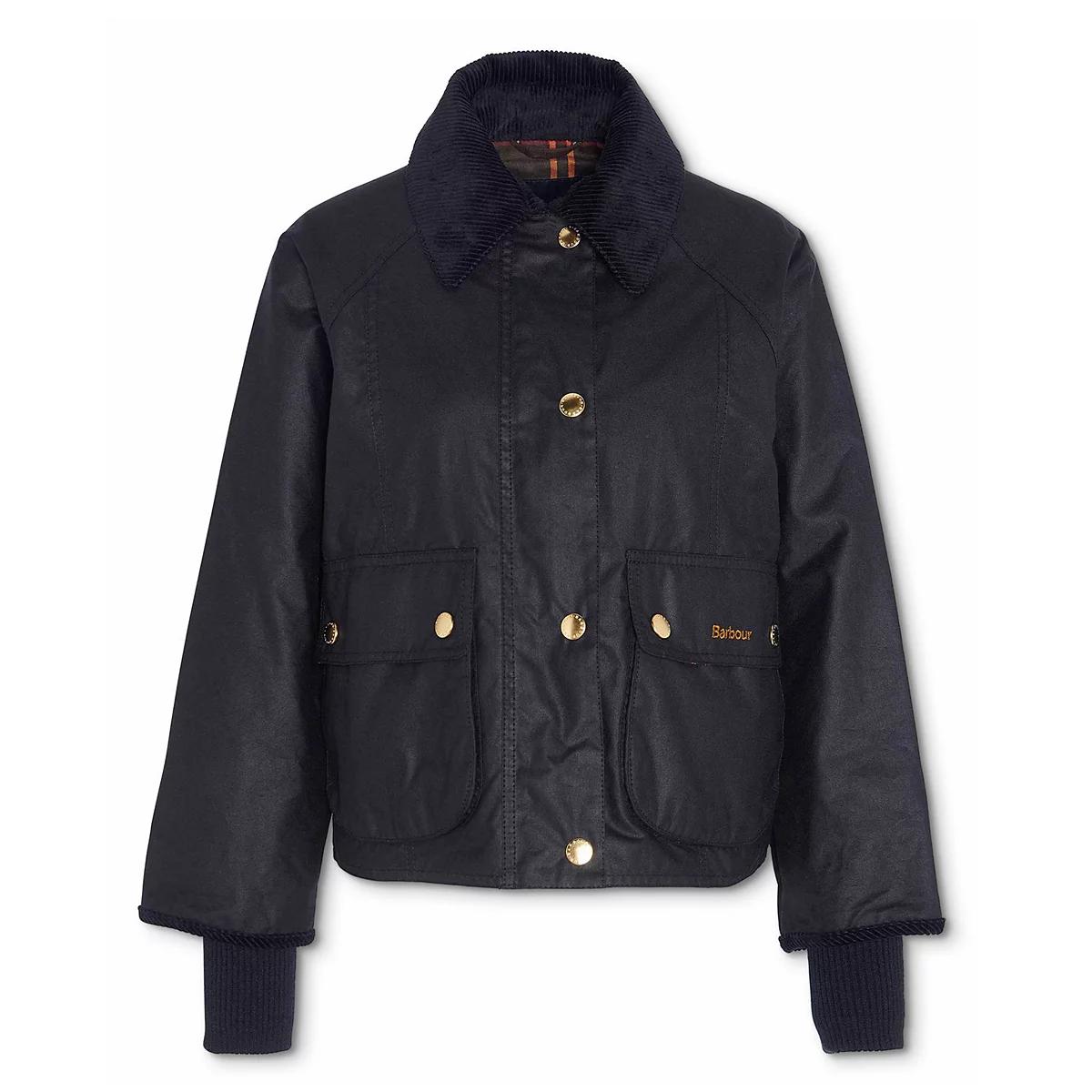 Barbour® Cropped Beadnell Waxed Jacket