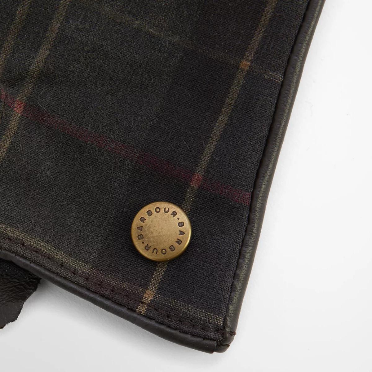 Barbour® Scarlet Tartan Waxed Gloves