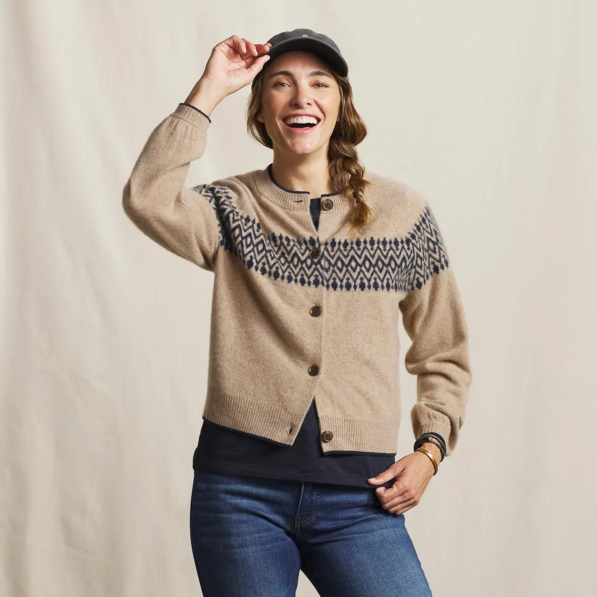 Fair Isle Boiled Cashmere Cardigan