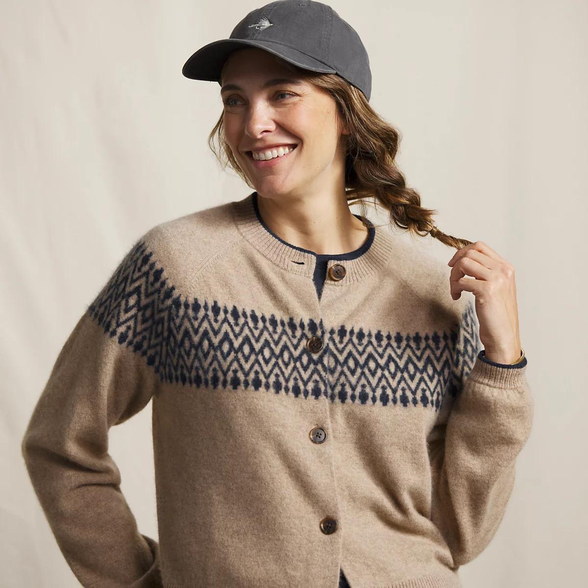 Fair Isle Boiled Cashmere Cardigan
