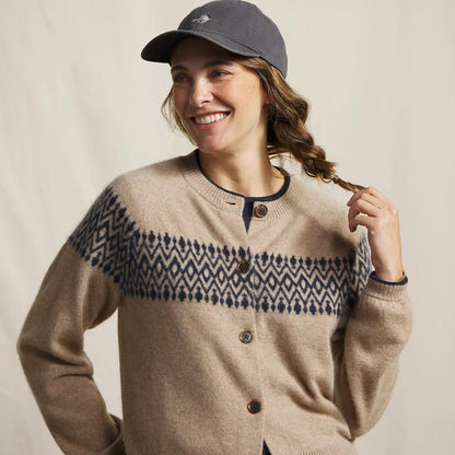 Fair Isle Boiled Cashmere Cardigan