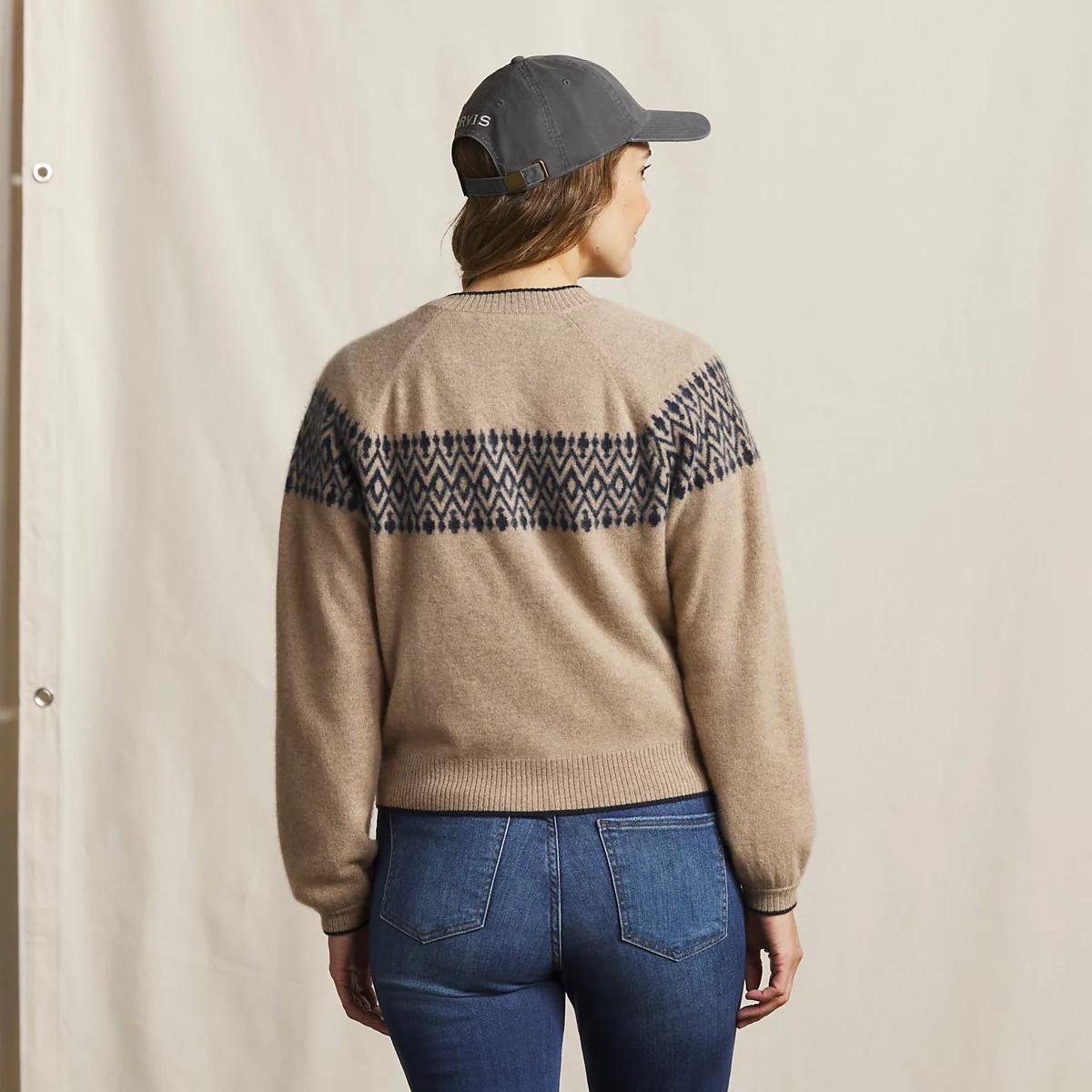 Fair Isle Boiled Cashmere Cardigan