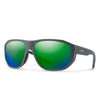 Matte Slate Frame Green Mirror Lens