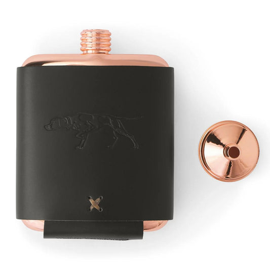 Whiskey Leatherworks Personalized Copper Flask
