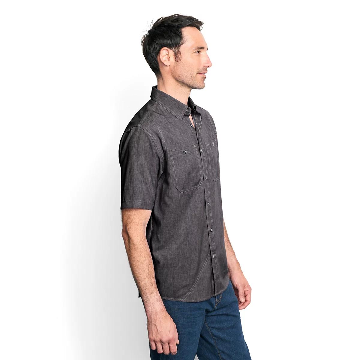 Men’s Tech Chambray Short-Sleeve Work Shirt