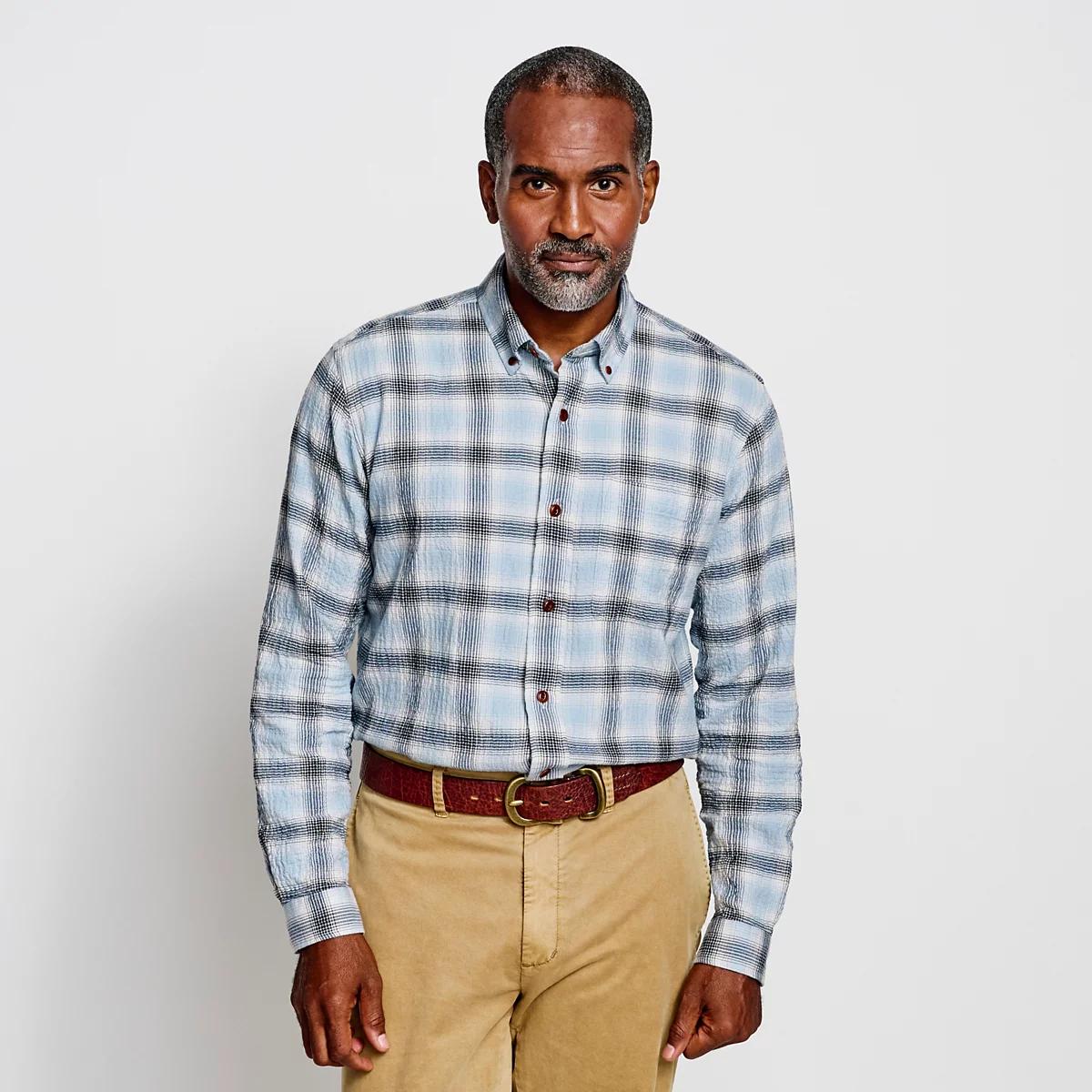 Crushed Herringbone Shirt