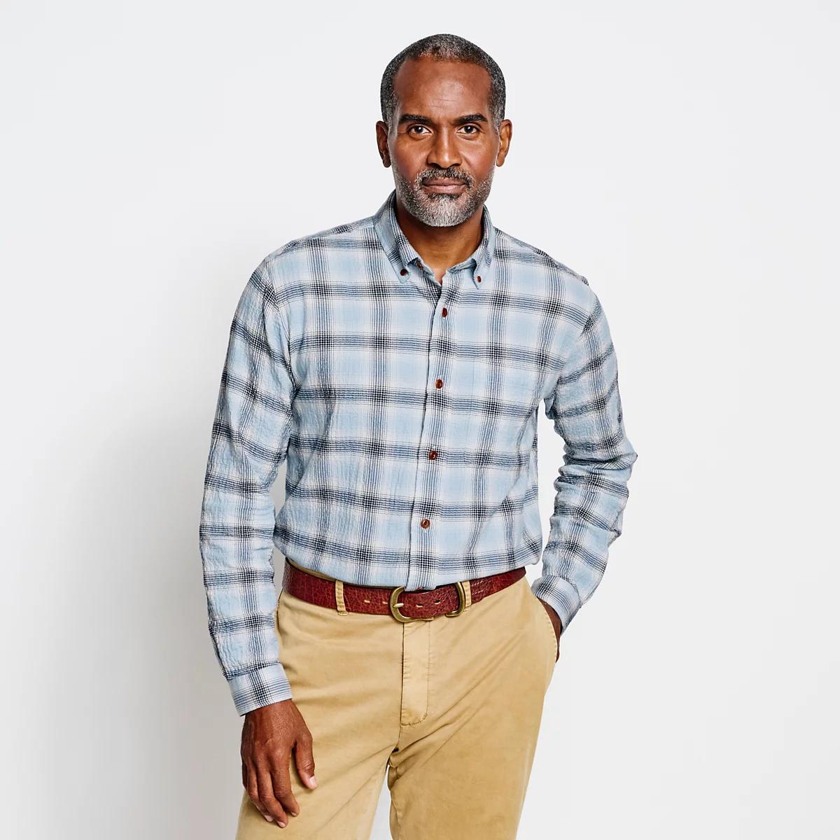 Crushed Herringbone Shirt