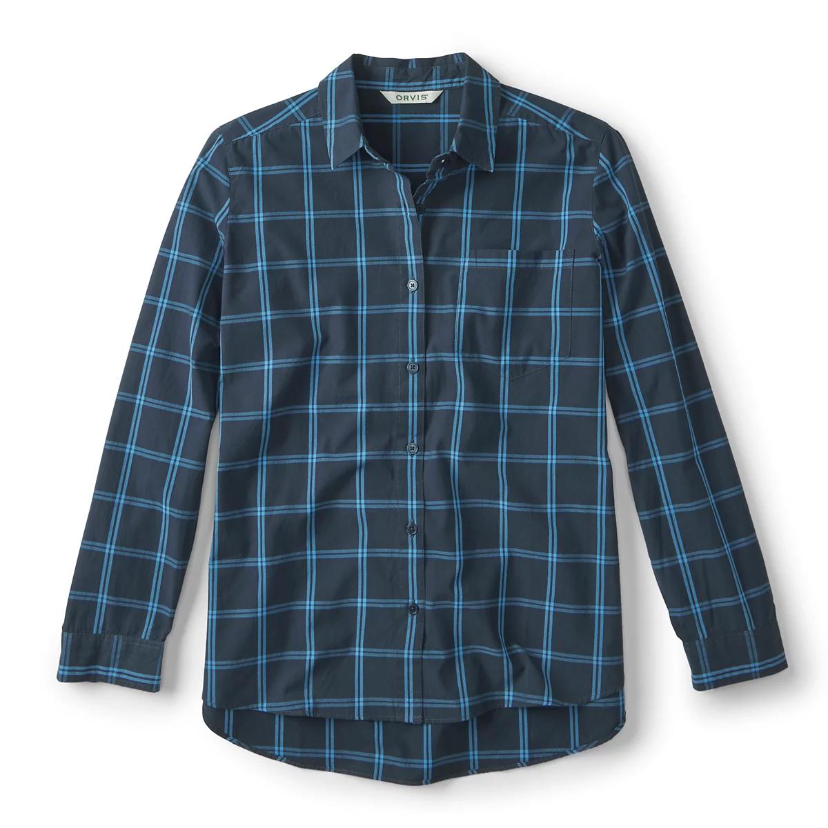 Women’s Heritage Poplin Plaid Long-Sleeve Shirt