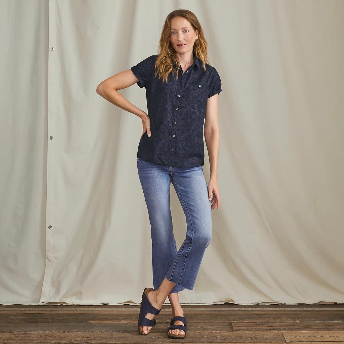 Women’s Tech Chambray Short-Sleeve Work Shirt
