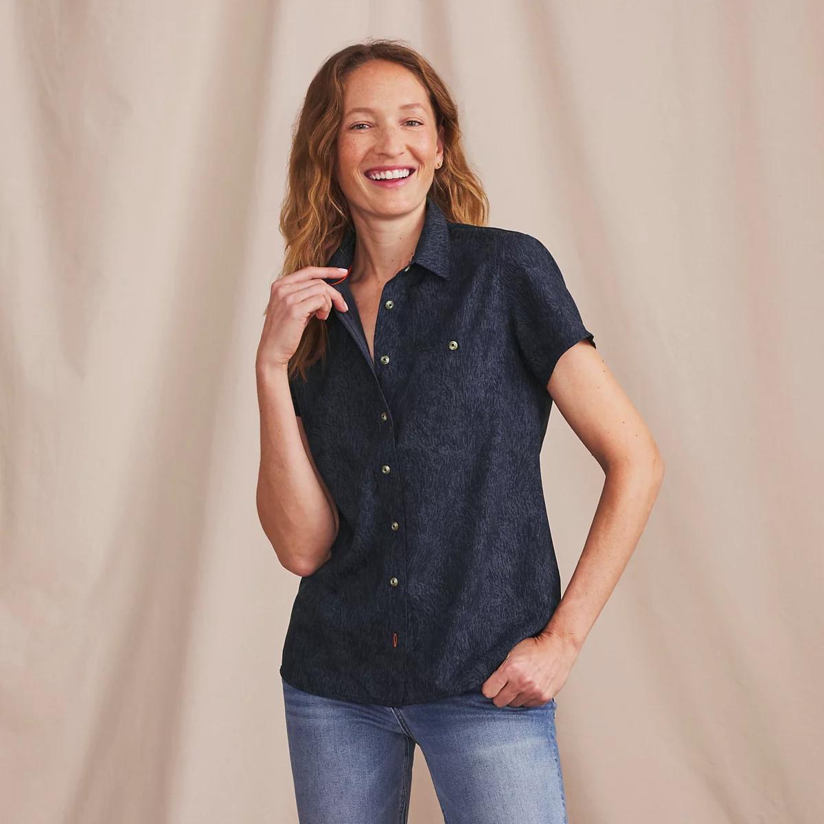 Women’s Tech Chambray Short-Sleeve Work Shirt