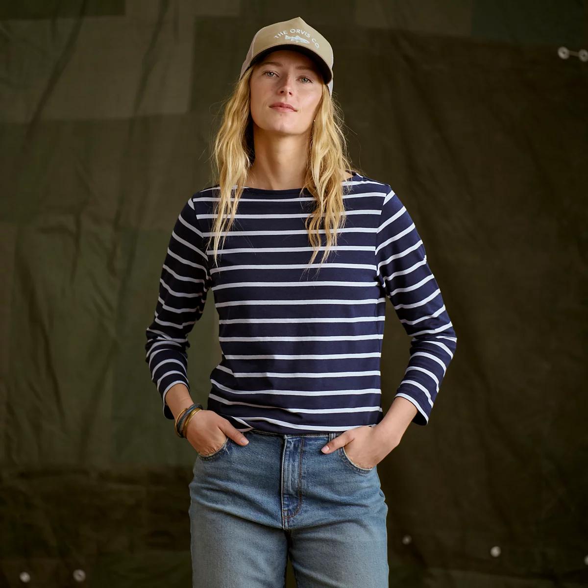 Perfect 3/4-Sleeve Boatneck Tee