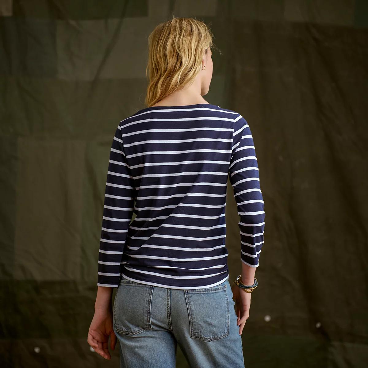 Perfect 3/4-Sleeve Boatneck Tee